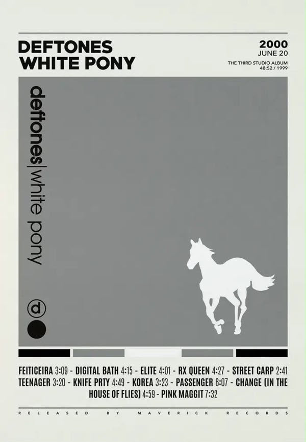 40x60cm Deftones Album Posters